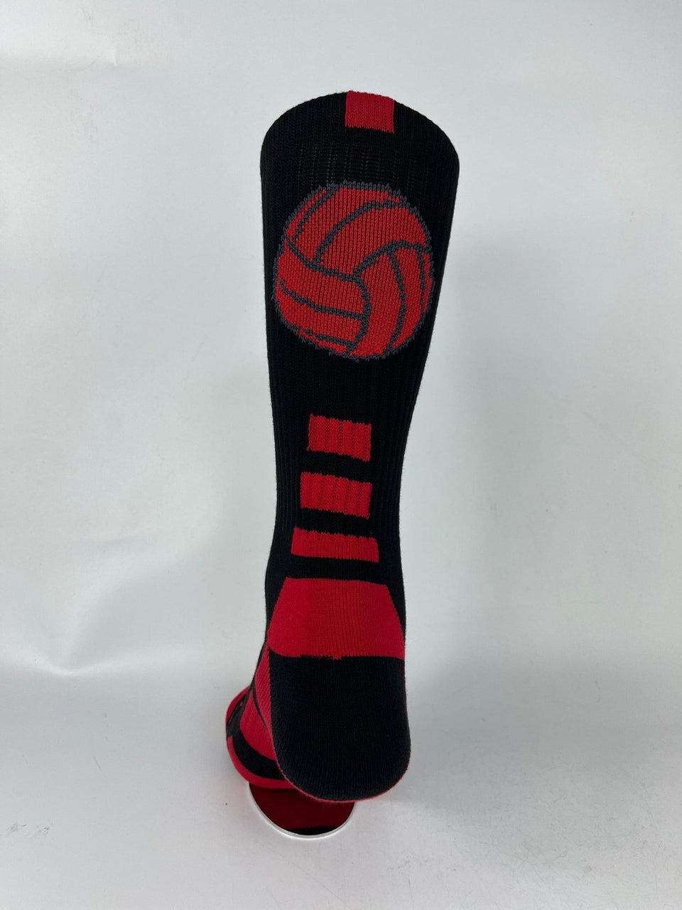 VidaVibe Volleyball Black and Red Mid-Calf Socks - VidaVibe Volleyball